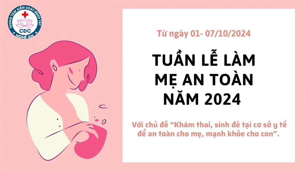 “Tuần lễ Làm mẹ an toàn” năm 2024